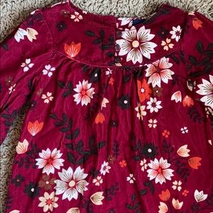 Baby Gap Fall Floral Corduroy Dress 4